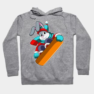 Rabbit at Snowboarding with Snowboard Hoodie